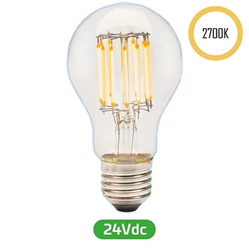 LED Lampe Filament 24V 8W 2700K dimmbar E27360